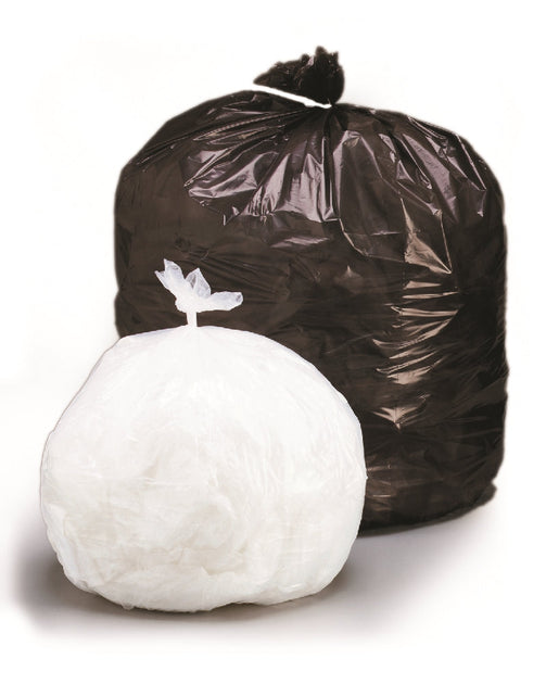 20-30 Gallon Clear Regular Duty Garbage Bags - 0.65 Mil