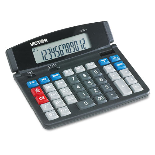 Image of Victor® 12004 1200-4 Business Desktop Calculator, 12-Digit Lcd