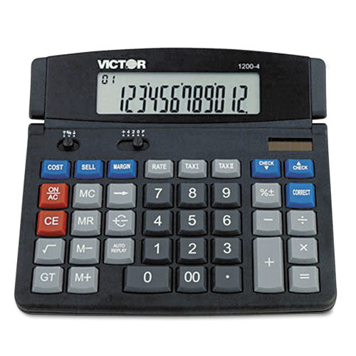 Image of Victor® 12004 1200-4 Business Desktop Calculator, 12-Digit Lcd