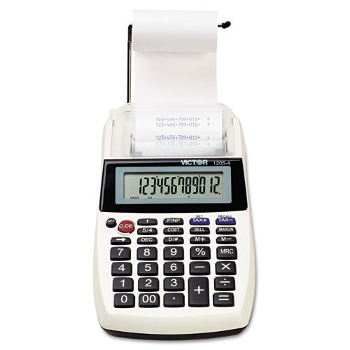 Image of Victor® 1205-4 1205-4 Palm/desktop One-Color Printing Calculator, Black Print, 2 Lines/sec