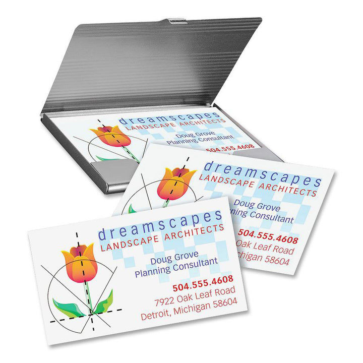 Image of Avery® Printable Microperforated Business Cards w/Sure Feed Technology, Inkjet, 2 x 3.5, White, 250 Cards, 10/Sheet, 25 Sheets/Pack