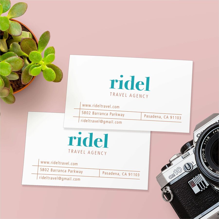 Image of Avery® Printable Microperforated Business Cards w/Sure Feed Technology, Inkjet, 2 x 3.5, White, 250 Cards, 10/Sheet, 25 Sheets/Pack