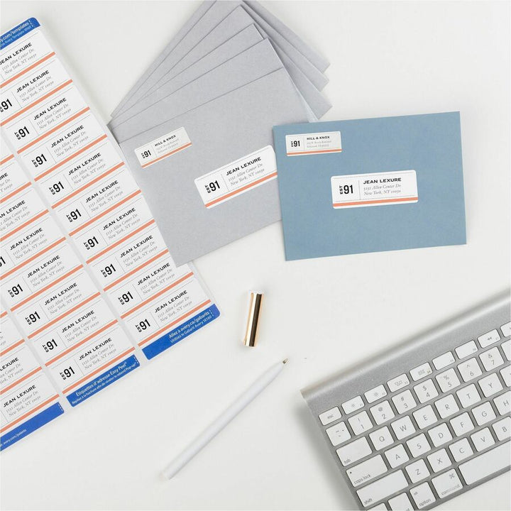Image of Avery® Easy Peel White Address Labels With Sure Feed Technology, Inkjet Printers, 1 X 2.63, White, 30/sheet, 10 Sheets/pack