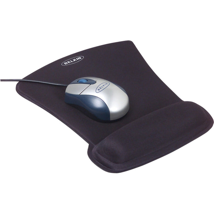 Image of Belkin® WaveRest Gel Mouse Pad with Wrist Rest, 9.3 x 11.9, Black