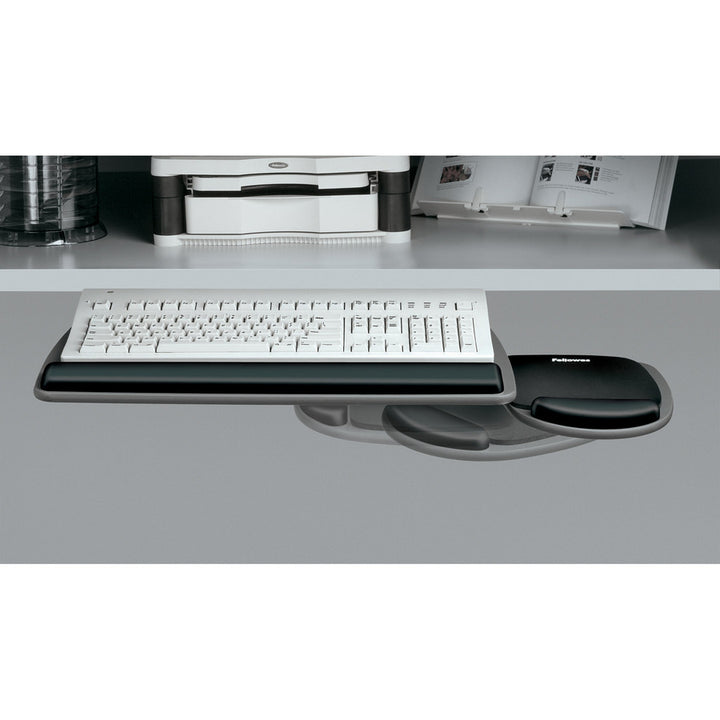 Image of Fellowes® Adjustable Standard Keyboard Platform, 20.25w X 11.13d, Graphite/black