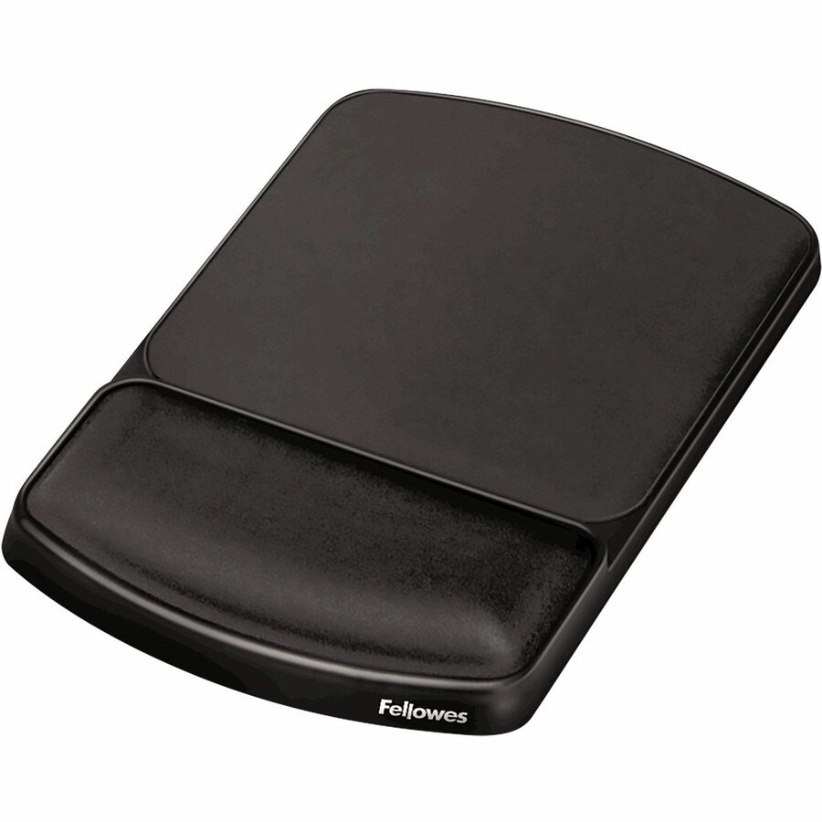 Image of Fellowes® Gel Mouse Pad with Wrist Rest, 6.25 x 10.12, Graphite/Platinum