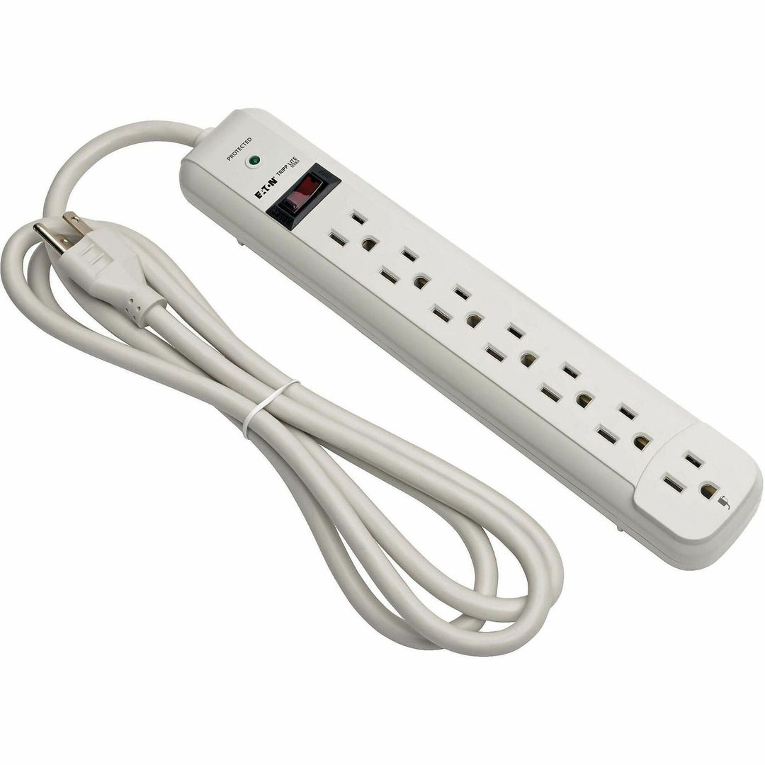 Image of Tripp Lite by Eaton Protect It! Surge Protector, 7 AC Outlets, 6 ft Cord, 1,080 J, Light Gray