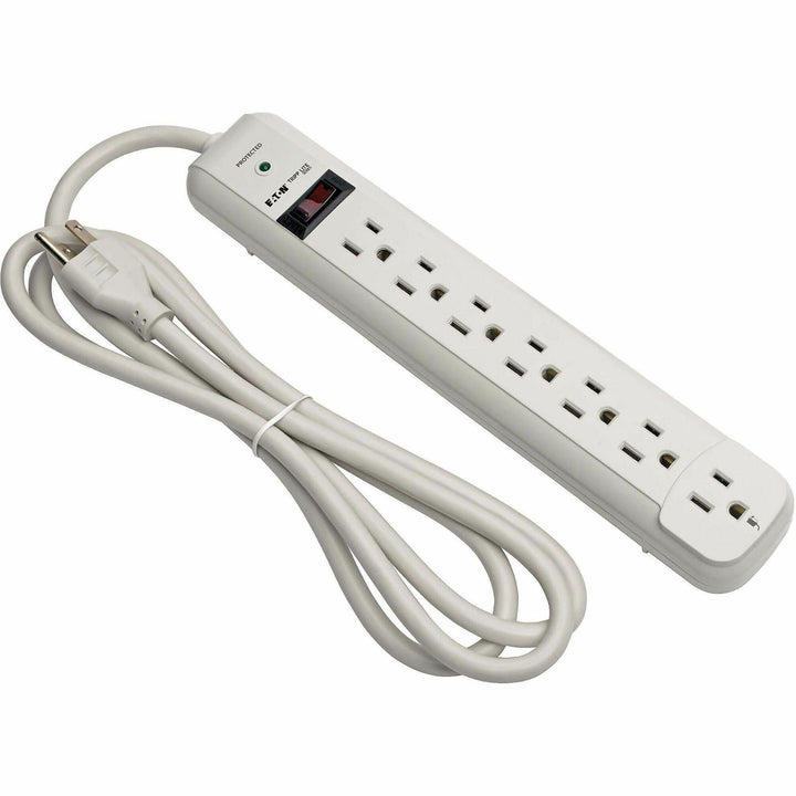 Image of Tripp Lite by Eaton Protect It! Surge Protector, 7 AC Outlets, 6 ft Cord, 1,080 J, Light Gray