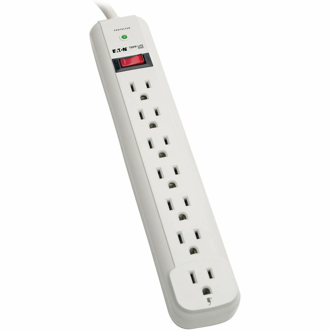 Image of Tripp Lite by Eaton Protect It! Surge Protector, 7 AC Outlets, 6 ft Cord, 1,080 J, Light Gray