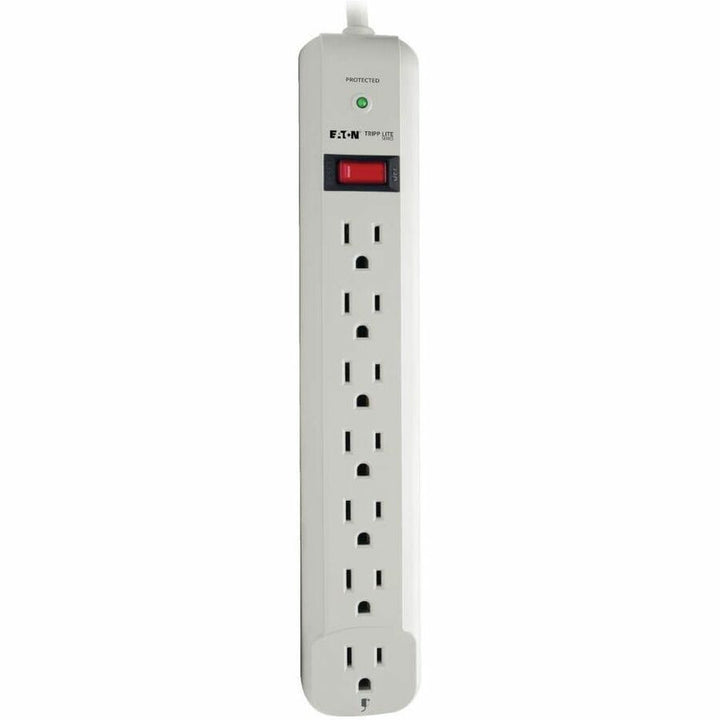 Image of Tripp Lite by Eaton Protect It! Surge Protector, 7 AC Outlets, 6 ft Cord, 1,080 J, Light Gray