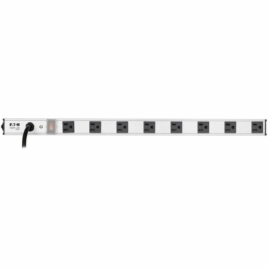 Image of Tripp Lite by Eaton Vertical Power Strip, 8 Outlets, 15 ft Cord, Silver