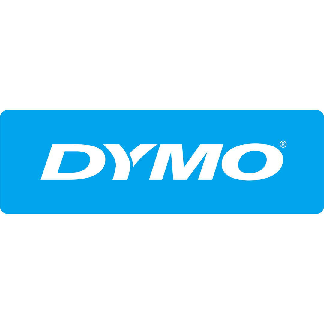 Image of DYMO® Label Tape,f/DYMO Labelmakers,1/4"x23',Black/White