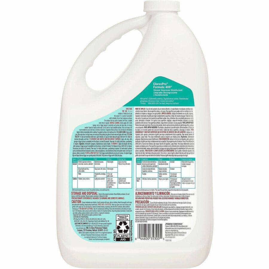 Image of CloroxPro™ Formula 409® 35300 Cleaner Degreaser Disinfectant Refill