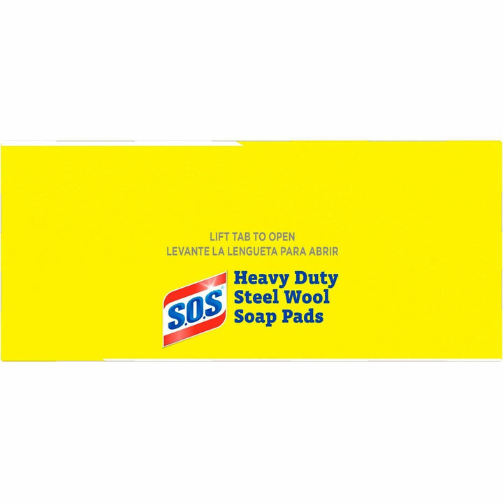 Image of Clorox® Scrub Pads w/Soap, Heavy-Duty, Steel Wool, 5"x4", 15/BX