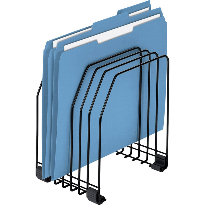Image of Fellowes® Wire Organizer, 7 Sections, Letter To Legal Size Files, 7.38" X 5.88" X 8.25", Black