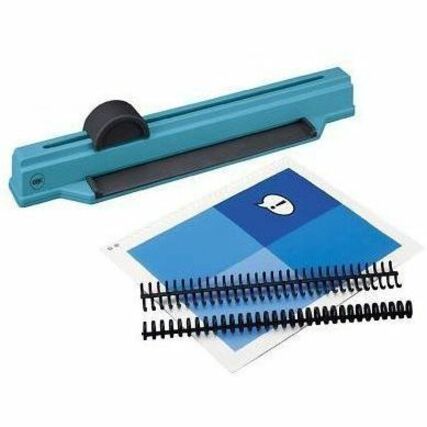 Image of GBC® Rotary Binding Punch, 17-3/4"x2-3/4"x3-1/2", Blue