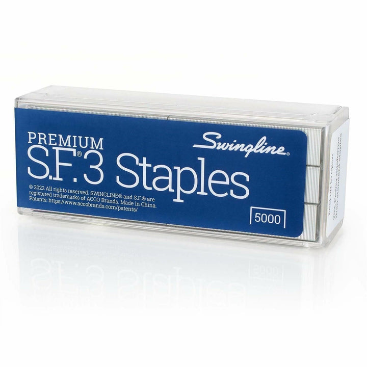 Image of Swingline® S.f. 3 Premium Staples, 0.25" Leg, 0.5" Crown, Steel, 5,000/box