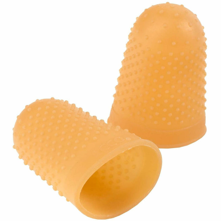 Image of Swingline® Rubber Finger Tips, 14 (x-Large), Amber, Dozen