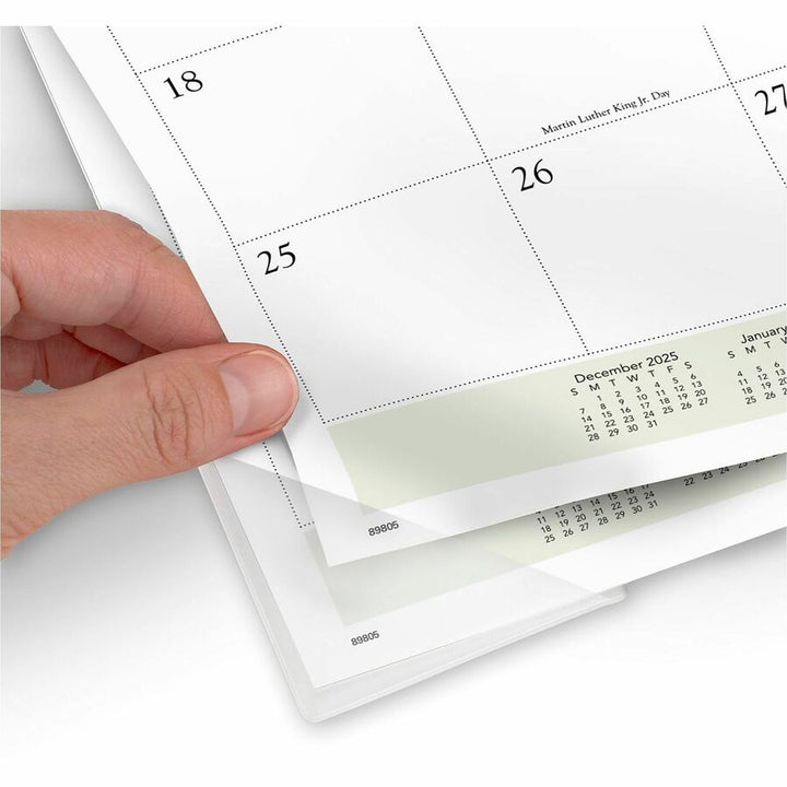 Image of AT-A-GLANCE® Desk Calendar Pad, Block, 12 Mth Jan-Dec, 22"x17", Floral