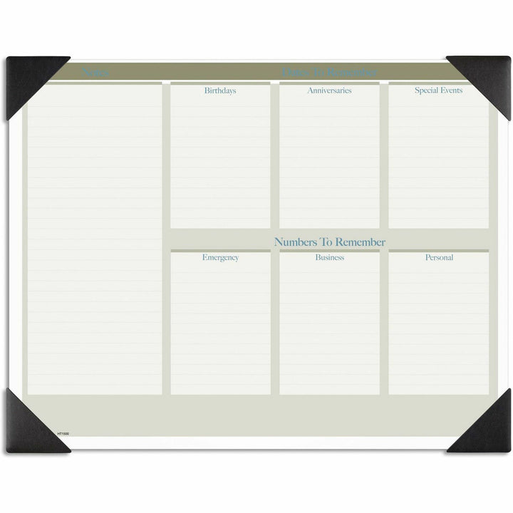Image of AT-A-GLANCE® Executive Monthly Desk Pad Calendar, 22 x 17, White Sheets, Black Corners, 12-Month (Jan to Dec): 2025