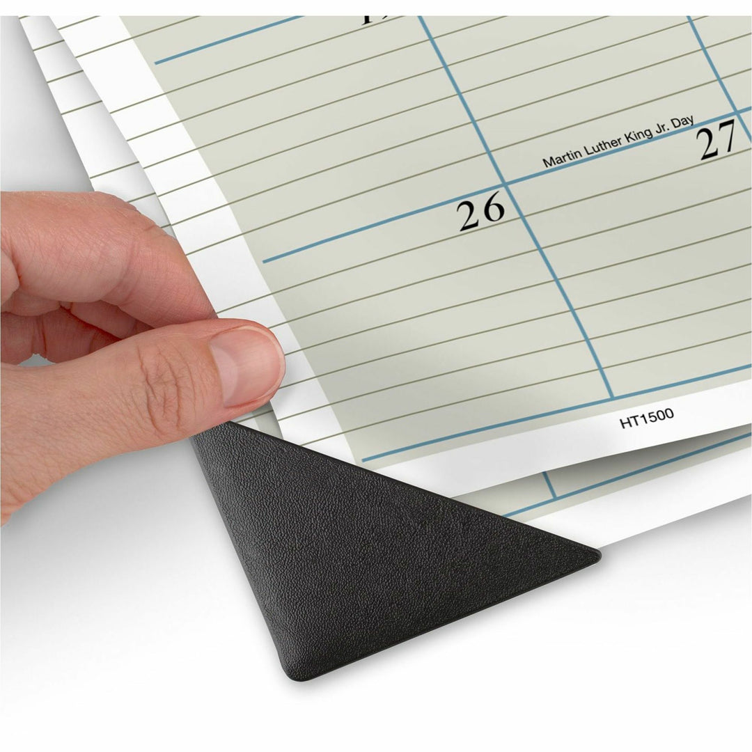 Image of AT-A-GLANCE® Executive Monthly Desk Pad Calendar, 22 x 17, White Sheets, Black Corners, 12-Month (Jan to Dec): 2025