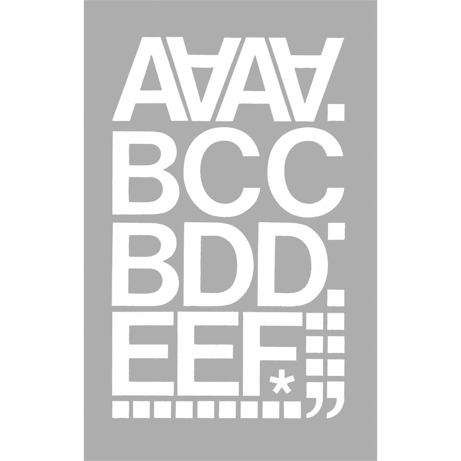 Image of Chartpak® Letters/Numbers, Vinyl, 2", 77/PK, WE