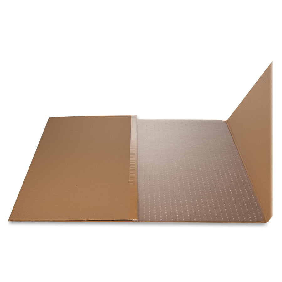 Image of deflecto® Supermat Frequent Use Chair Mat, Med Pile Carpet, 45 X 53, Beveled Rectangle, Clear