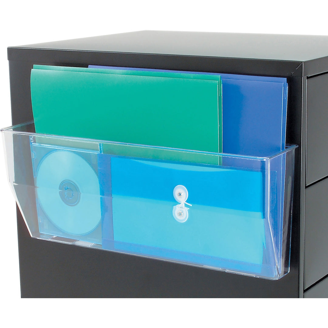 Image of deflecto® Magnetic DocuPocket Wall File, Legal/Letter Size, 15" x 3" x 6.38", Clear