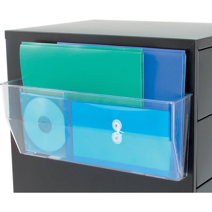 Image of deflecto® Magnetic DocuPocket Wall File, Legal/Letter Size, 15" x 3" x 6.38", Clear