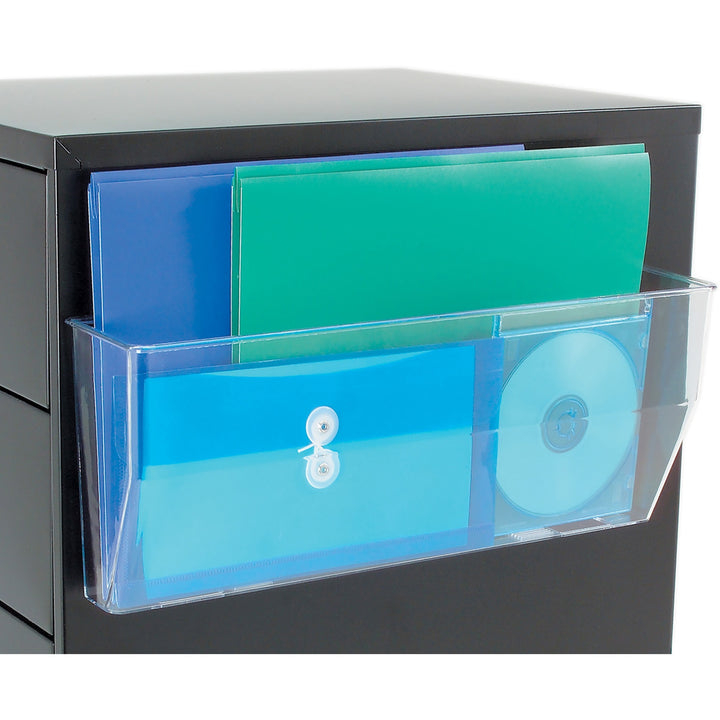 Image of deflecto® Magnetic DocuPocket Wall File, Legal/Letter Size, 15" x 3" x 6.38", Clear