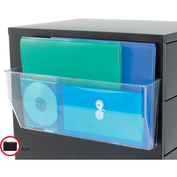 Image of deflecto® Magnetic DocuPocket Wall File, Legal/Letter Size, 15" x 3" x 6.38", Clear