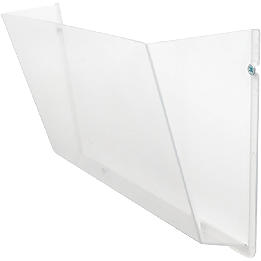 Image of deflecto® Unbreakable DocuPocket Wall File, Letter Size, 14.5" x 3" x 6.5", Clear