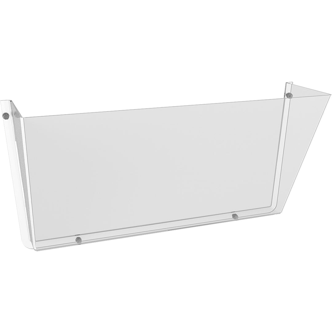Image of deflecto® Unbreakable DocuPocket Wall File, Letter Size, 14.5" x 3" x 6.5", Clear
