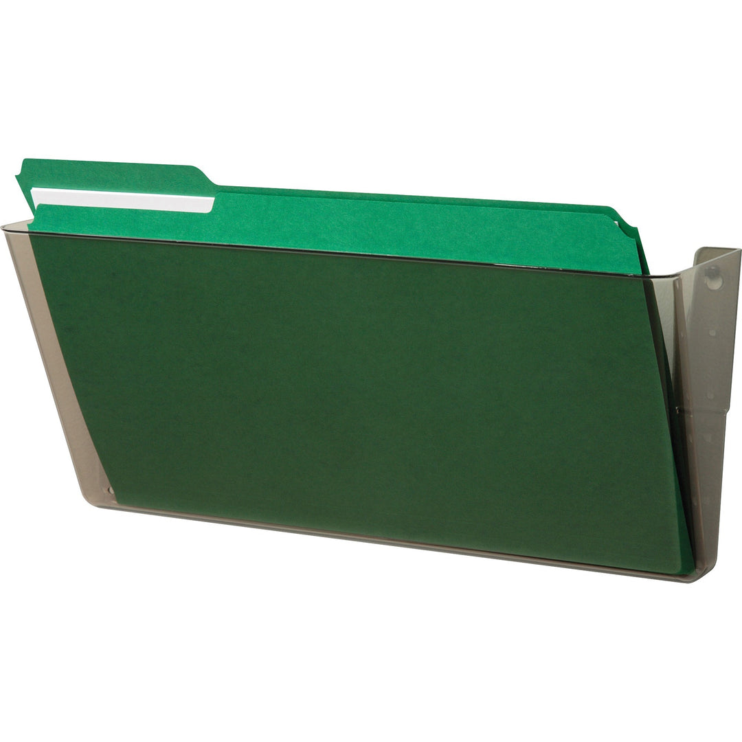 Image of deflecto® Single Unit Wall Pocket, Legal, Stackable,16-1/4"x4"x7", SKE