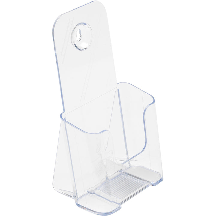 Image of Deflecto 77501 Single Compartment DocuHolder, 1 Pocket(s), 7.75" H x 4.38" W x 3.25" Depth, Desktop, Clear, Plastic, 1 Each