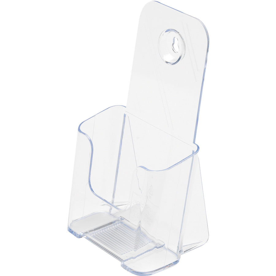 Image of Deflecto 77501 Single Compartment DocuHolder, 1 Pocket(s), 7.75" H x 4.38" W x 3.25" Depth, Desktop, Clear, Plastic, 1 Each