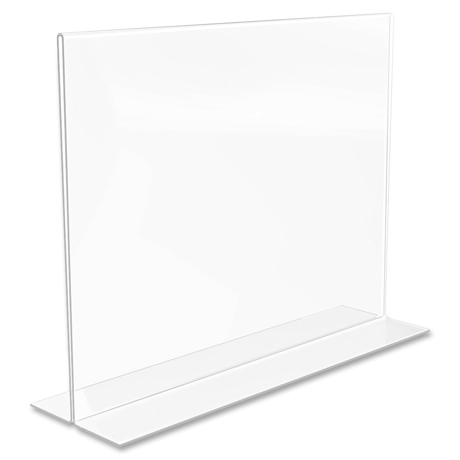 Image of deflecto® Classic Image Double-Sided Sign Holder, 11 x 8.5 Insert, Clear