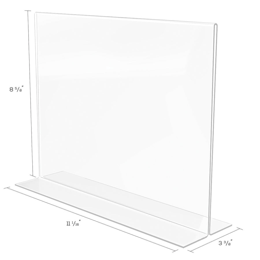 Image of deflecto® Classic Image Double-Sided Sign Holder, 11 x 8.5 Insert, Clear