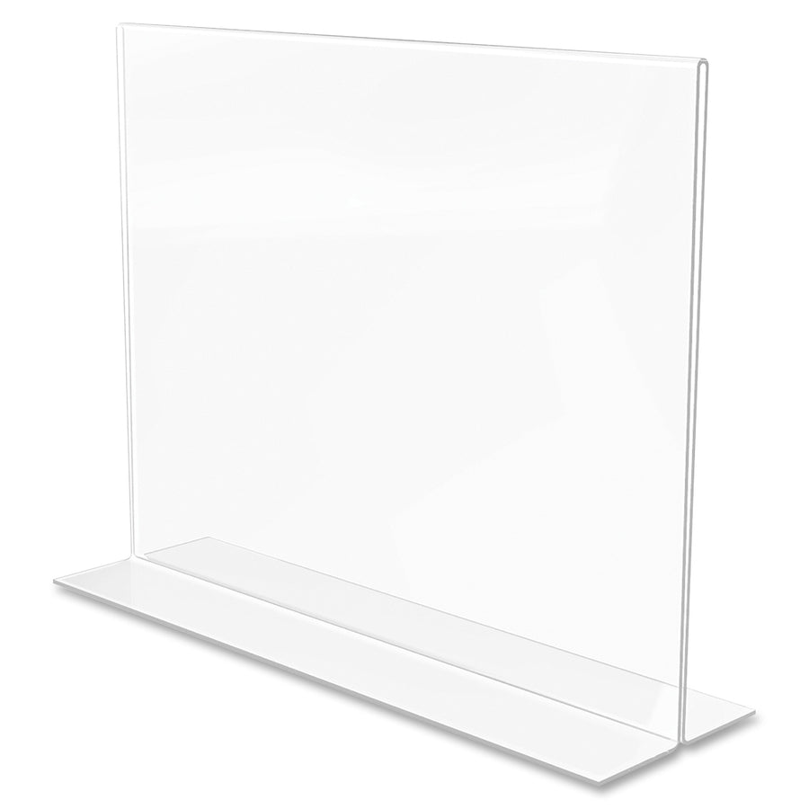Image of deflecto® Classic Image Double-Sided Sign Holder, 11 x 8.5 Insert, Clear