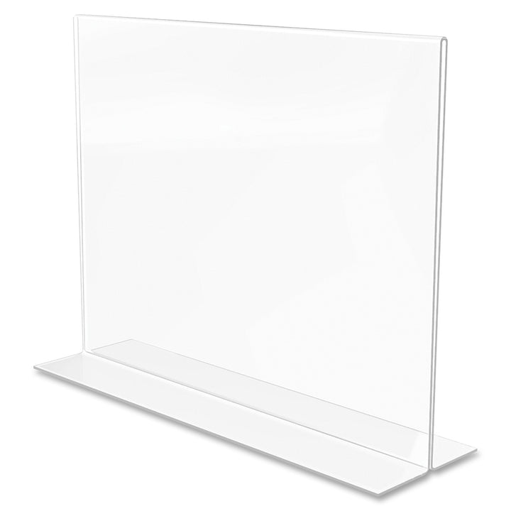 Image of deflecto® Classic Image Double-Sided Sign Holder, 11 x 8.5 Insert, Clear