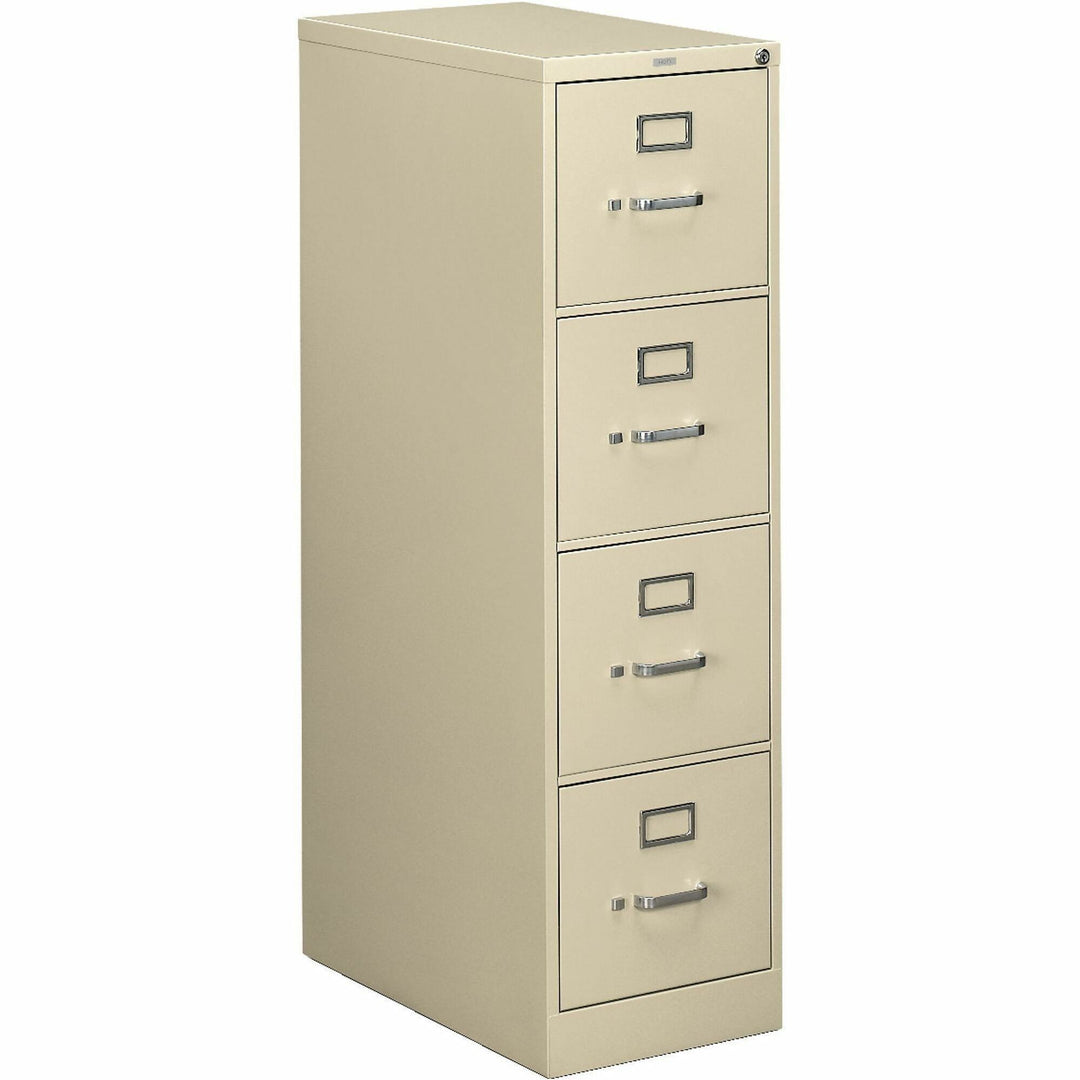 Image of HON® 510 Series Vertical File, 4 Legal-Size File Drawers, Putty, 18.25" X 25" X 52"