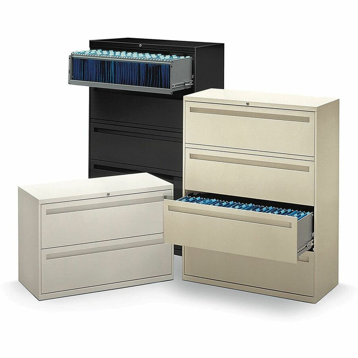 Image of HON® Brigade 700 Series Lateral File, 2 Legal/letter-Size File Drawers, Black, 42" X 18" X 28"