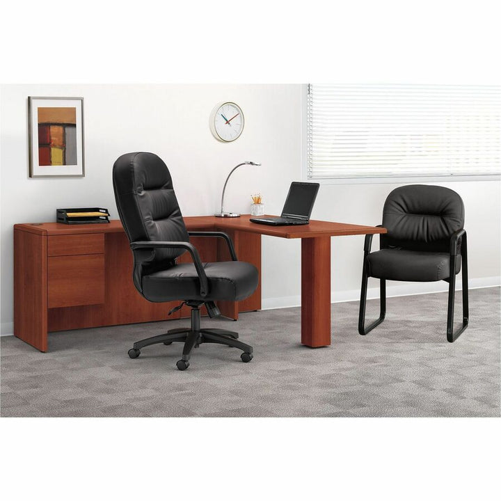 Image of HON® Pillow-Soft 2090 Series Executive High-Back Swivel/tilt Chair, Supports Up To 300 Lb, 16.75" To 21.25" Seat Height, Black