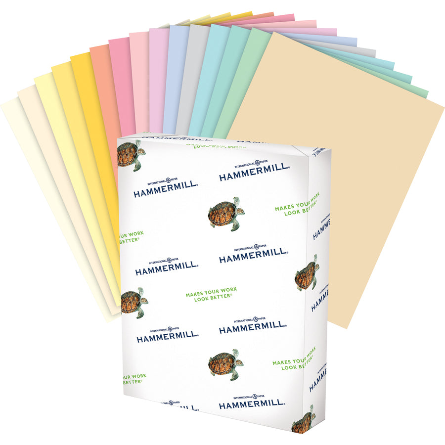 Image of Hammermill® Colors Print Paper, 20 lb Bond Weight, 8.5 x 11, Gray, 500/Ream