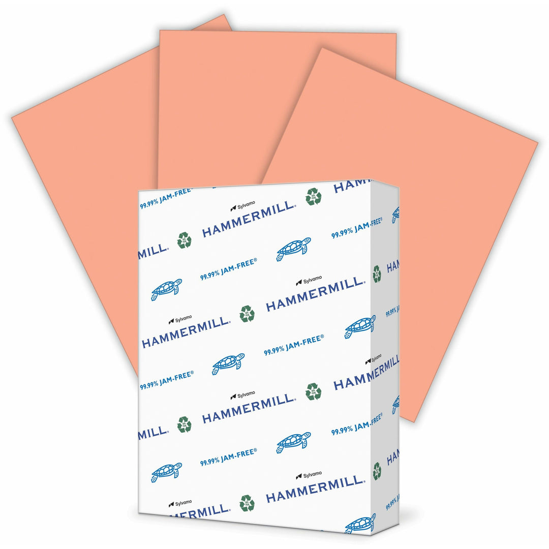 Image of Hammermill® Colors Print Paper, 20 lb Bond Weight, 8.5 x 11, Salmon, 500/Ream
