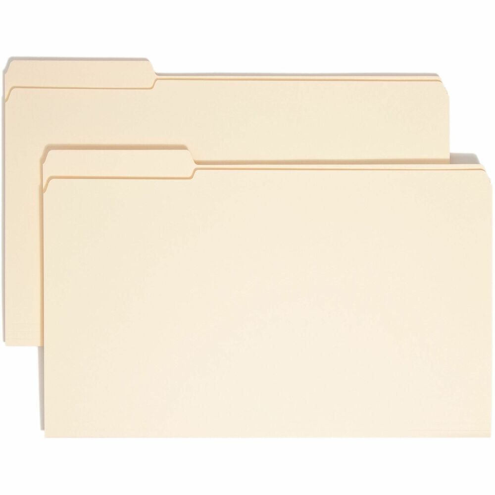 Image of Smead File Folders, 1/3 Left Tab Cut, 2 Ply, Legal, 100/BX, MLA