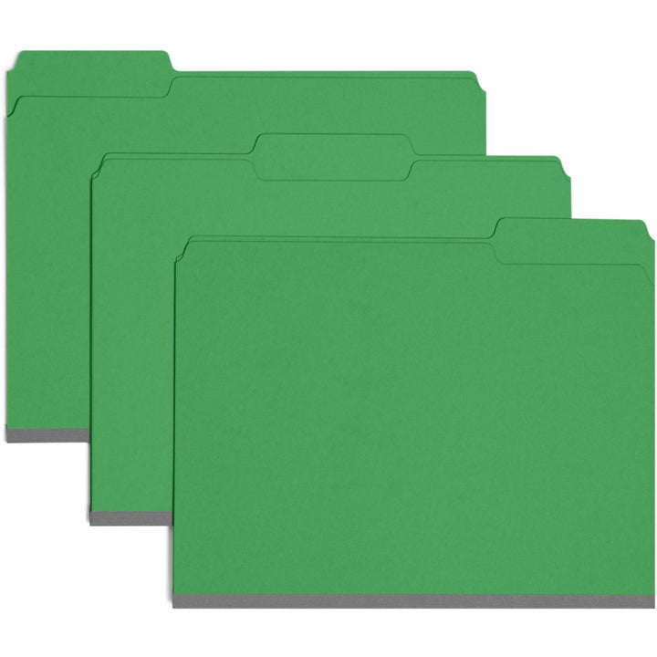 Image of Smead 21546 1/3 Cut Colored Pressboard Tab Folders