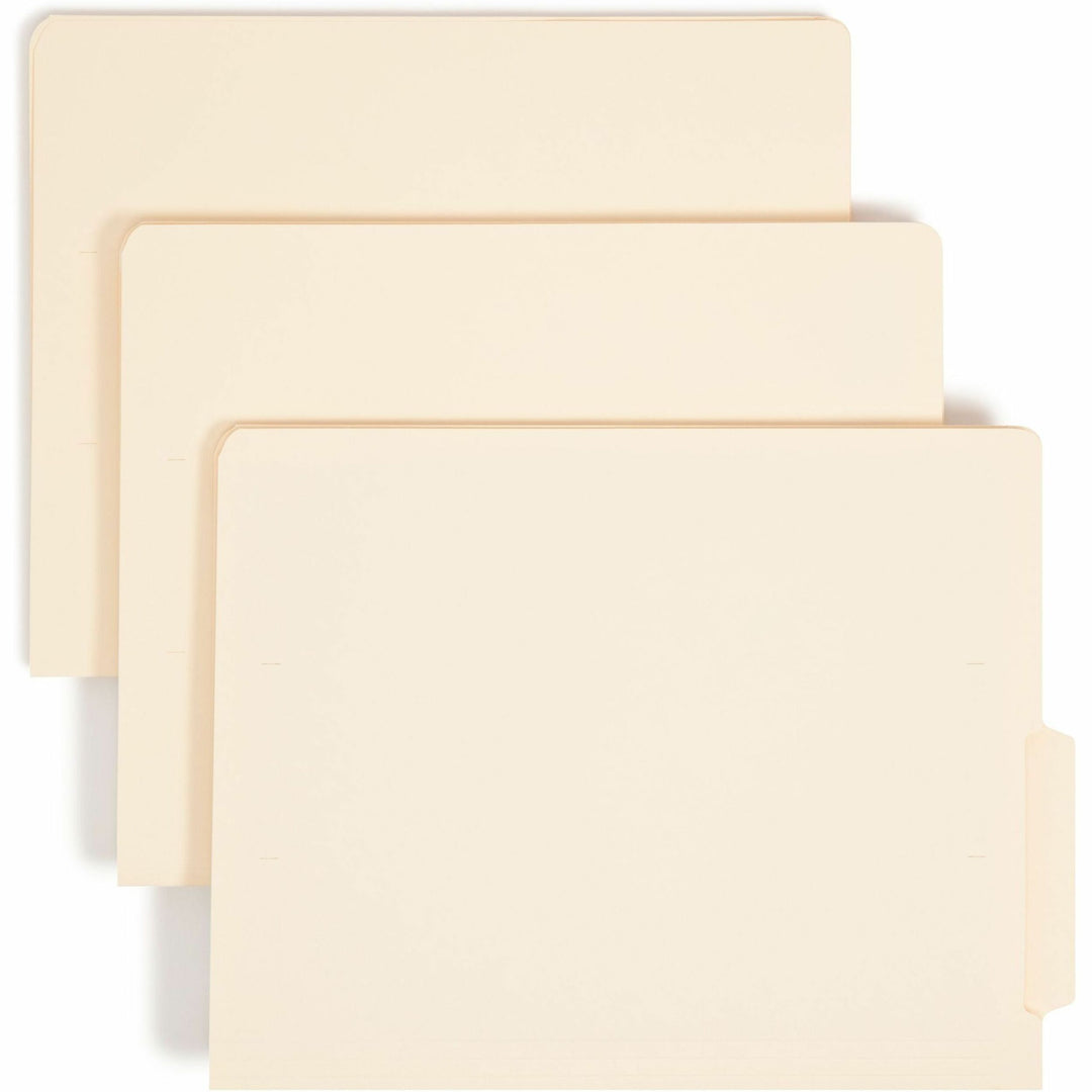 Image of Smead End Tab Folders, 4" Tab, 9-1/2"Front, Ltr, 100/BX, MLA