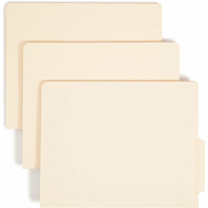 Image of Smead End Tab Folders, 4" Tab, 9-1/2"Front, Ltr, 100/BX, MLA