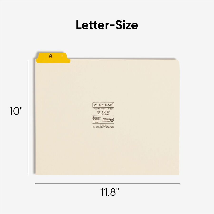 Image of Smead 50180 File Guide
